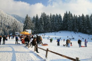 Partia de sanii din Poiana Brasov